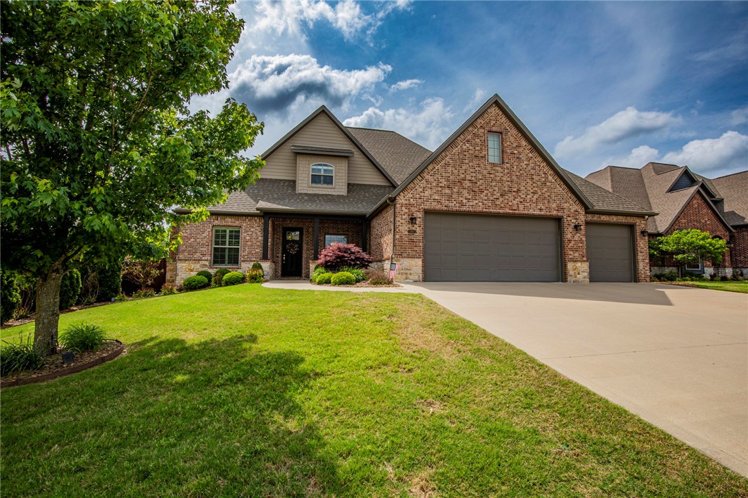 Don't miss out on this resort style executive home in highly sought-after Woods Creek Subdivision. Unique split floor plan, granite, whole home generator, soft close kitchen and laundry, tornado shelter, heated pool with powered cover(2020), powered Equinox Pergola, powered drop shades, patio heaters, silent garage door openeners, epoxy patio, dusk to dawn outdoor lighting, and fixtures from Pottery Barn and Lighting Emporium. Did I mention the home also includes whole home plantation shutters and the upstairs has never been lived in? No showings till 10 am, 5/19.