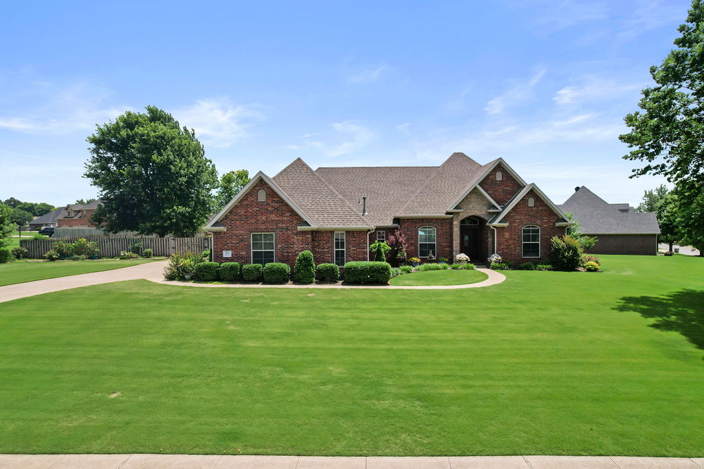 Searching for a home that breaks the mold? Say goodbye to "cookie-cutter" subdivisions & “postage stamp” yards. This exceptional, 1-Owner home is proudly perched on an oversized .77-acre corner lot.  Adjacent to a POA-protected lot, ensures free green space & the ideal blend of privacy & community. Meticulously maintained, this 1-level, split-floor plan boasts 4 BR & 4 BA. Well designed Kitchen has an abundance of cabinetry, storage & functionality, ready to shine for family, friends & holiday! Need versatility? The “Flex” room is ready for all your hobbies, home office, or play room. The spacious primary is a quiet retreat on its own wing of the home. The secondary rooms provide a Mother-in-Law Suite w/ full bath plus a Jack-&-Jill for the other two BR’s. New roof installed in 2023 & heating system replaced in 2024. Expansive 3-Car Garage & 12'x15' detached building showcase all the storage this home offers. Peaceful & well maintained community pool, clubhouse, & playground are walking distance away