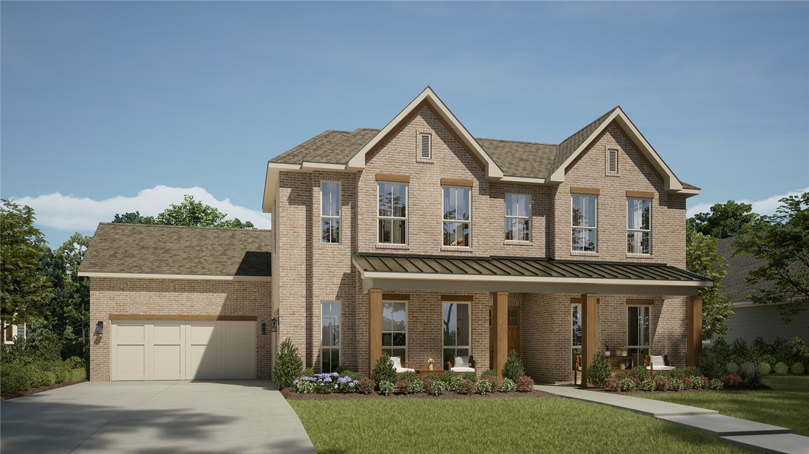 Hamilton means "from the beautiful mountain," which is perfect for this stately floor plan offered in the rolling hills of the Ozarks. Upon entering this two-story home through it’s beautiful double doors, you're greeted by an elegant, spacious plan. The living room features 12 foot ceilings, a tall gorgeous fireplace, and numerous windows for natural light. The extended patio has a vaulted ceiling and a fireplace for outdoor enjoyment and entertaining. The living room flows seamlessly into a designer kitchen perfect for entertaining with an enlarged island and cabinets to the ceiling. The Owner's Retreat is exceptionally generous, with a huge Owners Retreat bath and walk-in closet, soaker tub and large shower. It’s the perfect spot to rest from the hustle of daily life! Upstairs is a game room with three bedrooms, and two full baths. The garage has a great layout where you could park on one side with the two-car and use the other single car for storage, a home gym, or an entertaining area.