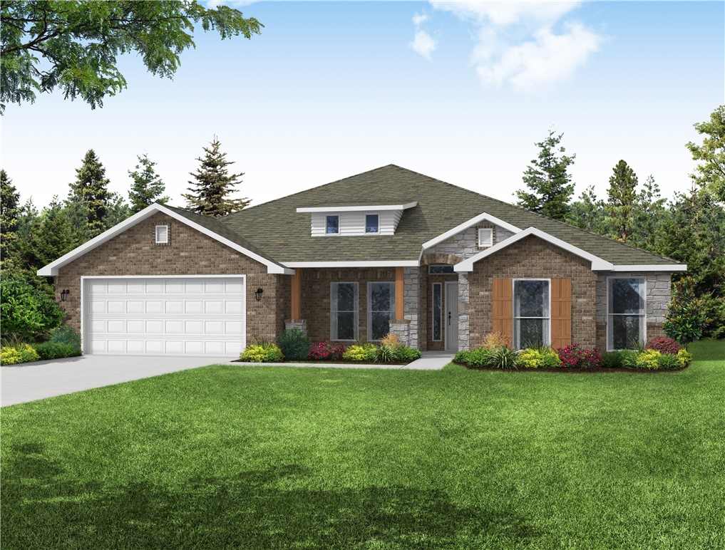 This plan features a 4-bedroom, 3-bathroom with over
2,500 square feet of living space, a formal dining room,
and a spacious family area for plenty of room to play and
dine. The primary suite includes two bathroom vanities,
walk-in closets, and a separate tub and shower. Also,
enjoy the open layout living area and a large single-level
island in the kitchen. Taxes subject to change based on new construction.