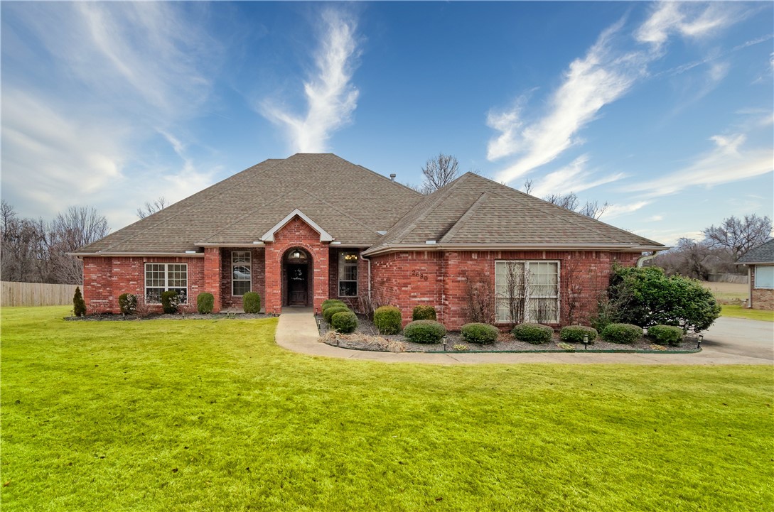 This home is seriously perfect for you! It hardly matters what you are looking for because this home has it all! Amazing Kitchen, spacious and open living area, a HUGE bonus room upstairs, oversized 3 car garage, new back deck and pergola, the list goes on and on! Come see it!, You'll fall in love with this flowing floor plan, designed in a way that just makes sense. Lots of high end touches; unique built-in shelves, Central Vac, irrigation and more. All on an Acre that backs up to the Razorback Greenway trail! Get to I49 quick, just 4 min to JB Hunt, 15 min to the Walmart AMP, 20 min to XNA!