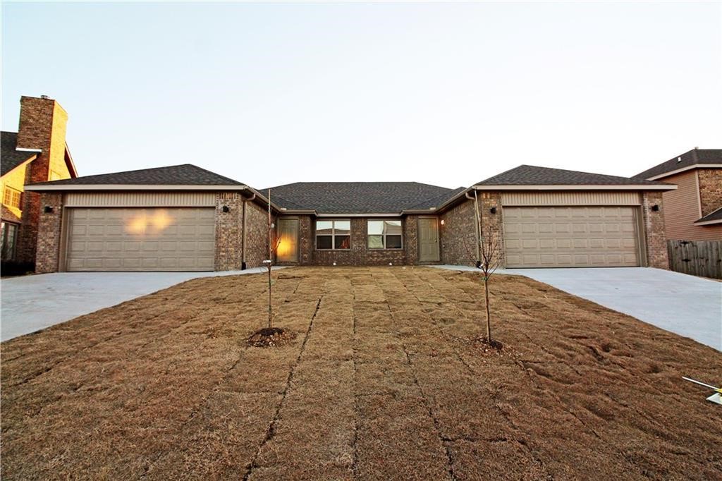 Wonderful investment opportunity in a coveted Bentonville location! Great condition with vinyl luxury plank flooring, granite counters, keyless entry, fenced back yard, brick two unit duplex with current tenants which would like to continue renting at $1450.00 per month each. No showings until offer is accepted. Near biking/walking trails, Walmart General Office.