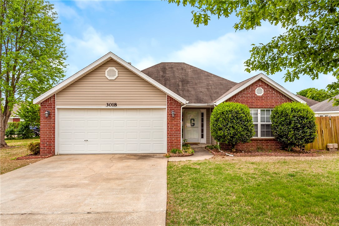 Updates galore!  This cute, very well taken care of home is in the heart of Springdale with easy access to Don Tyson and 412 and a 5 minute drive to I-49.  It sits on a spacious corner lot with beautiful landscaping.  The master suite boasts tray ceilings, a spacious walk-in closet and double sinks in the bathroom.  With new carpet throughout, new tile in the bathrooms, new paint and a new dishwasher, this home is move-in ready.  Schedule your showing today!