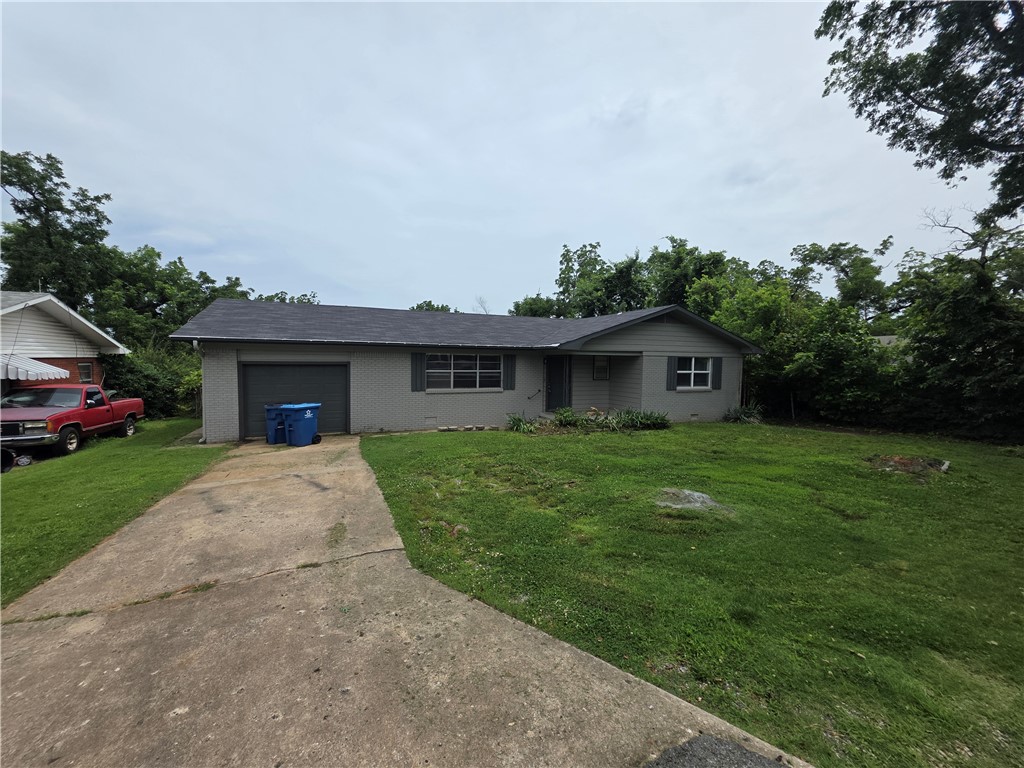 3-bedroom, 2-bath home just minutes from the Bentonville Square! Conveniently located near trails, Walmart, restaurants, and local shopping. This home comes equipped with a dishwasher, range, and refrigerator, along with a garage and a nice backyard perfect for relaxing or entertaining.** dogs only - 1 pet limit- under 20 lbs - $250 non-refundable pet fee **