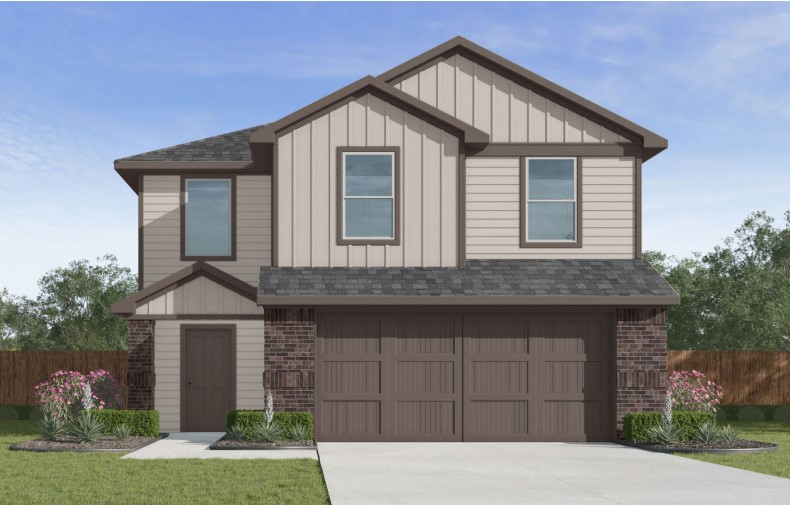 The Delightful Delilah plan in Whispering Springs offers 3 bedrooms and 2.5 bathrooms! All bedrooms are located on the second floor. Upon entering, you’ll find a spacious kitchen open to the dining area and living room, perfect for entertaining! The downstairs will have LVP throughout, with carpet in all bedrooms and on the stairs. The upstairs ensuite features a walk-in shower! These homes will have brick with siding per plan. Parcel and tax TBD. HOA will have a $100 cap fee.