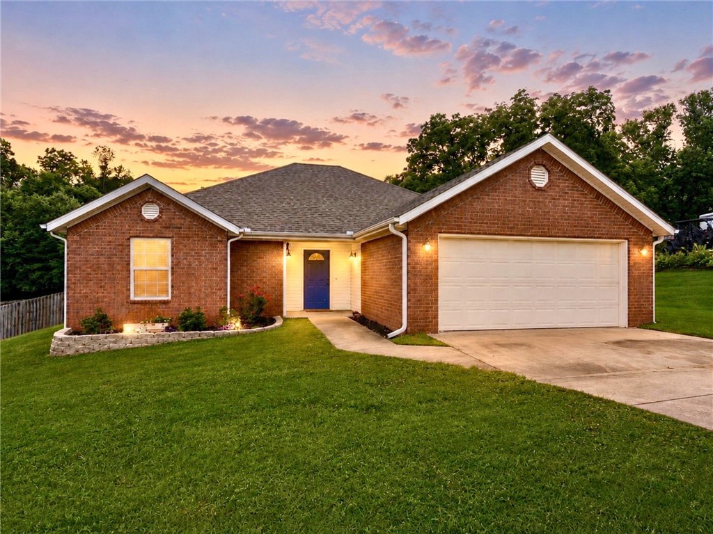 Move-in ready 3-bedroom, 2-bath home in the rapidly growing Cave Springs area with easy access to Bentonville, Rogers, and I-49. This well-maintained home features a split floor plan, open living area, crown molding, custom built-ins, granite countertops, pantry, and a cozy fireplace. The spacious primary suite offers dual walk-in closets, double vanities, and plenty of storage. Updates include fresh interior paint, a new roof, HVAC system, and hot water heater to provide peace of mind for years to come. Step outside to enjoy the covered patio overlooking the large, fully fenced backyard with a 6-foot privacy fence, hot tub hookups, and an 8x10 storage shed that conveys. Situated on a generous .60-acre lot, this home offers the perfect combination of indoor comfort and outdoor space in one of Northwest Arkansas’ most desirable locations.