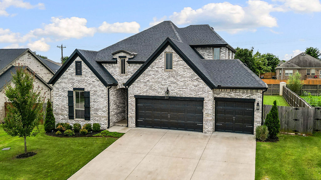 This beautiful Cave Springs home features exquisite architectural details, modern finishes, and an open-concept layout designed for effortless entertaining. The gourmet kitchen boasts premium finishes and a large island, flowing into a spacious living area filled with natural light. Relax in the private owner's suite or step outside to an incredible backyard retreat. Perfect location with easy access to all Northwest Arkansas offers!