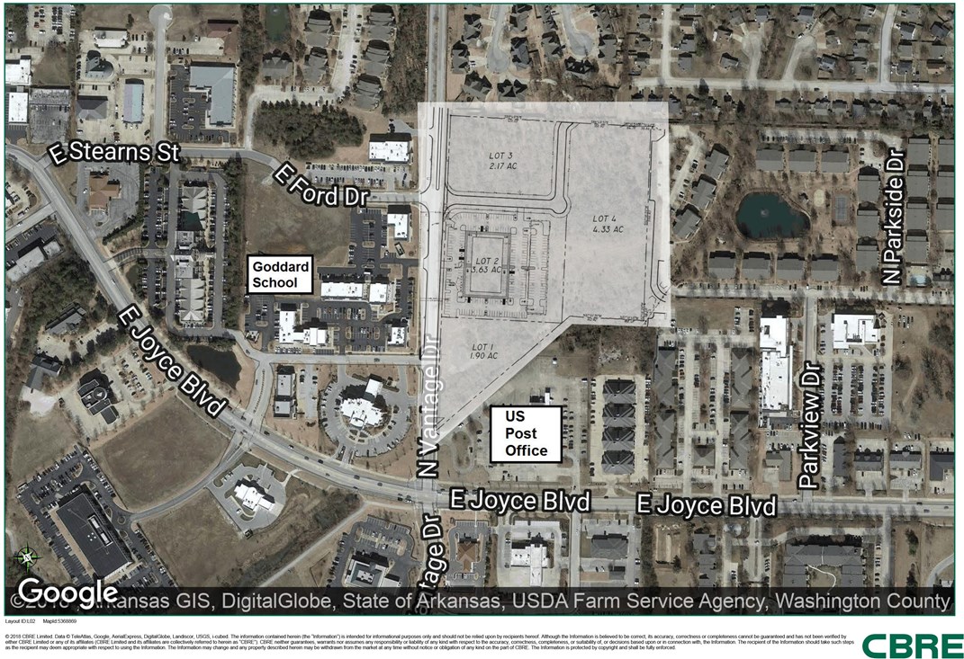 Lot 3 - $9.00 PSF. Commercial Lots For Sale or Build to Suit. Signalized Access onto Joyce Blvd and Zion Rd.
