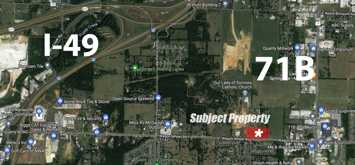 6.74 acres that is zoned residential. Located on a corner lot with a strong Wagon Wheel Rd road frontage! Mostly opened/level property with utilites at the street ready to go! Property is zoned residential.