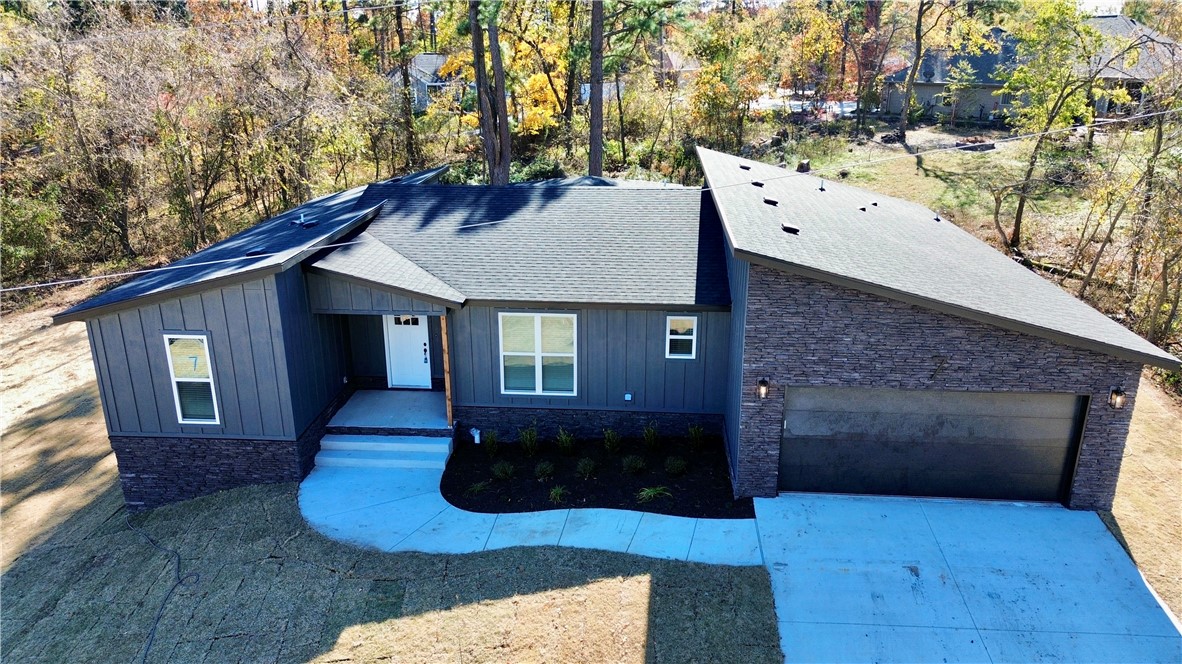 Brand new 3 Bedroom 2 Bath home featuring a modern style and open floor plan.  This home includes a large primary suite and oversized garage.  Enjoy the peaceful back yard setting from your covered back patio. L:awn care included