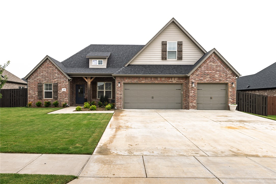 Welcome to Westbrook Subdivision! This beautifully maintained 2,410 sq. ft. home offers 4 bedrooms, 3 full baths, plus a dedicated office/flex room with a closet - perfect for a home office, guest room, or additional bedroom! The desirable split floor plan features an open-concept living, dining, and kitchen area with granite countertops throughout. Upstairs you'll find a spacious bonus/playroom along with walk-in attic storage. Enjoy the convenience of a 3-car garage, fully fenced backyard, and a new roof installed in 2025.

Ideally located next to Harry Sbanotto Park and the Jim D. Rollins School of Innovation, with neighborhood amenities including a community pool.

Don't miss this opportunity to own a home in one of Tontitown's most desirable communities!