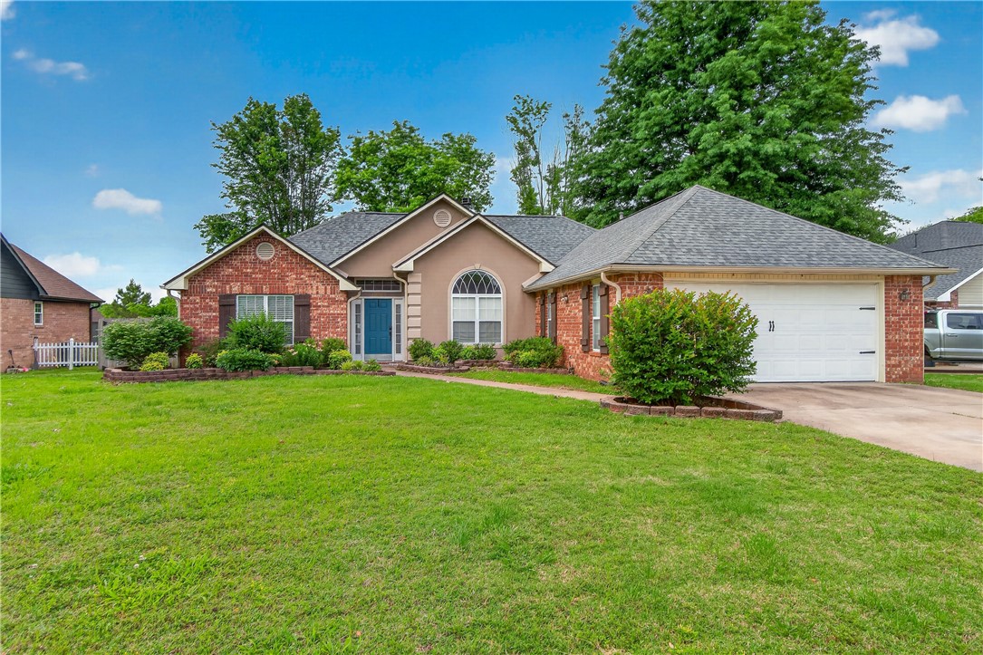 Set in an established neighborhood with everyday conveniences just minutes away, this inviting single-level home offers comfort, functionality, and the opportunity to make it your own. Inside, the split floorplan creates a sense of privacy while still feeling connected and easy to live in. A dedicated office area adds flexibility for working from home, hobbies, or a quiet retreat. Natural light fills the bright sunroom, creating the perfect place to enjoy morning coffee or unwind while overlooking the backyard. Even better, the sunroom is not included in the listed square footage, giving you additional usable living space beyond the main home. Outside, the fully fenced backyard offers room for pets, gardening, play, or relaxing evenings. Conveniently located just 3 minutes from Downtown Siloam Springs and near Sager Creek Mountain Bike Trail, nearby schools, and paved walking and biking paths, this home keeps outdoor recreation and everyday essentials close at hand.