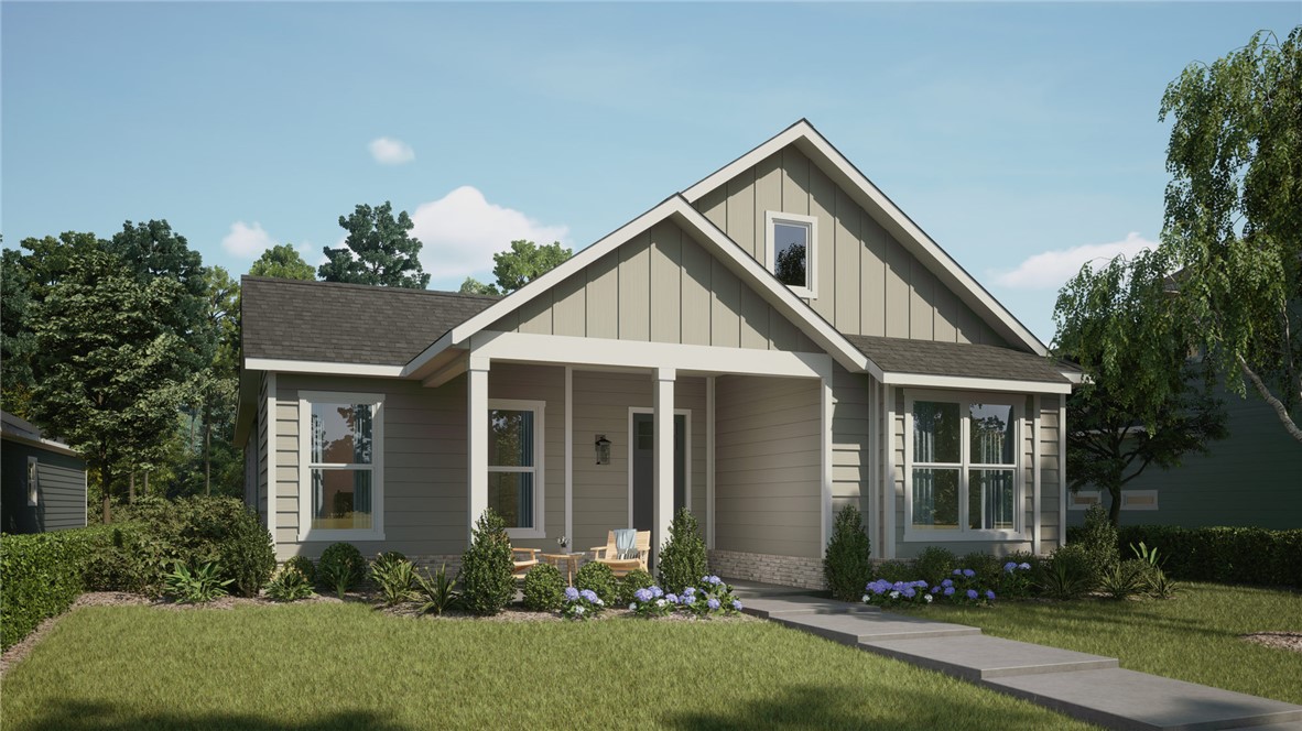 The Holly is a beautiful single-story home designed with an open floor plan perfect for modern living. The living room offers a welcoming space with views of the covered patio and the beautiful side yard. The kitchen flows seamlessly from the family room and features an oversized island for extra seating, a large pantry for storage, and plenty of room for your farmhouse table. This home includes 3 bedrooms, each designed to provide comfort and privacy. One of the bedrooms can easily be converted into a study or playroom, making it ideal for families with children or individuals who work from home. The owner's suite is located at the back of the house and offers a huge walk-in closet and a gorgeous bathroom, creating a private and peaceful retreat. Overall, the Holly is more than just a house. It is a place where you can unwind, create memories, and experience the joy of living.