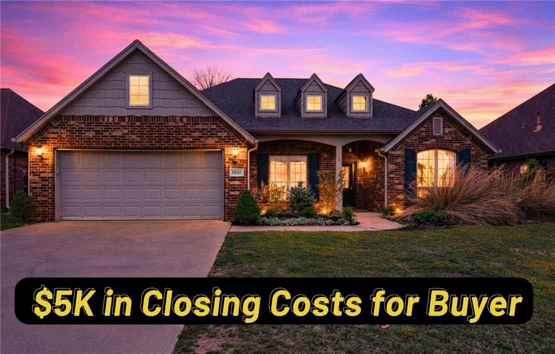 Location, Location, Location! This all-brick home is ideally situated just minutes from the community center, Walmart Home Office, Northwest Arkansas XNA Airport, and top-rated Bentonville Schools. Step inside to a welcoming foyer, with a versatile office/optional bedroom on the left and a formal dining room on the right. The home opens into a spacious, light-filled living area featuring an open-concept design.
The kitchen is a standout with abundant cabinetry, generous prep space, and a convenient butler’s pantry connecting directly to the dining room—ideal for hosting.
The private primary suite offers plenty of space to unwind, complete with a dual vanity, soaking tub, and separate shower.
Out back, you’ll find an entertainer’s dream! Enjoy the extended concrete patio area, perfect for gatherings, all while benefiting from added privacy thanks to a tree-lined backdrop. Plus, you’re just a short walk to the neighborhood pool and playground.  
Roof 2015. Hvac 2006.