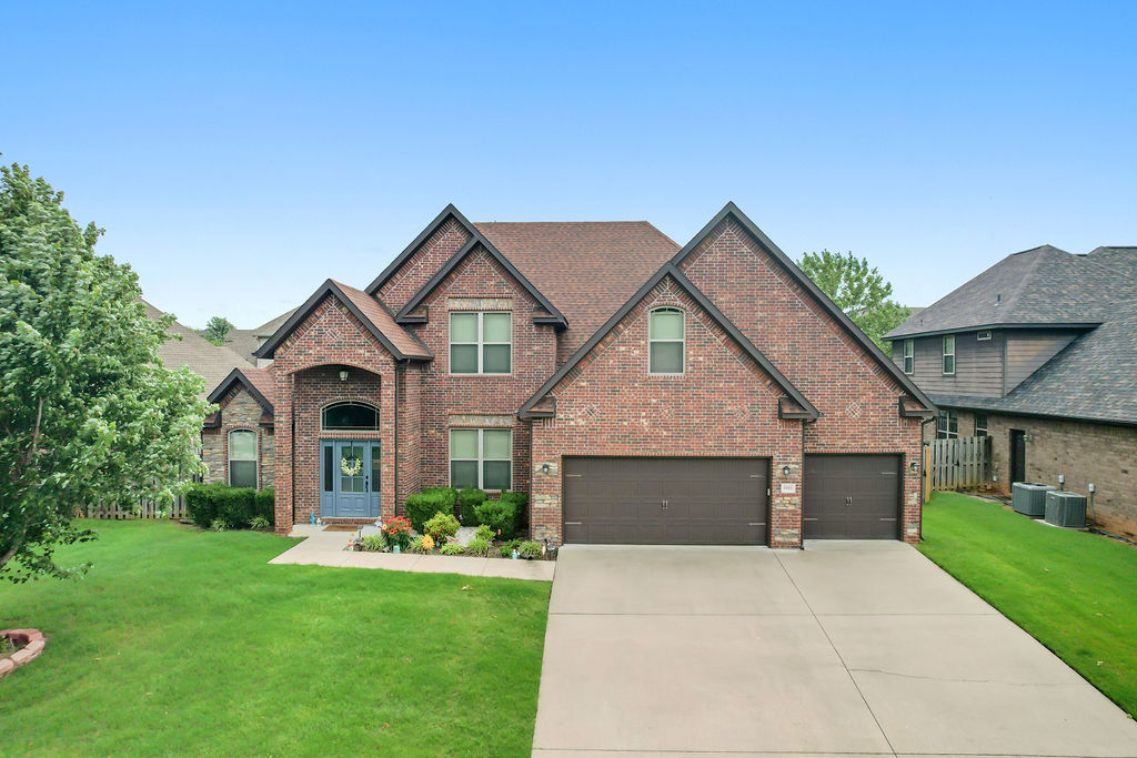 Welcome to this stunning 4-bedroom, 3,298-square-foot home in the highly sought-after Quailridge Subdivision. Just a 3-minute walk from the neighborhood pool, clubhouse, basketball court, pickleball court, playground, and pavilion, this home offers the perfect blend of comfort and convenience. Built in 2016, the home features quality craftsmanship, a grand staircase, soaring 12-foot ceilings, and an elegant formal dining room. The open-concept living area flows seamlessly into the chef's kitchen, with double pantries, creating an ideal space for everyday living and entertaining. Step outside to the oversized covered patio with a built-in gas grill & enjoy the privacy of a beautifully landscaped backyard surrounded by mature trees. Upstairs, you'll find two spacious bedrooms and a Jack-&-Jill bath, plus a large bonus room perfect for a media room, playroom, or home office. This exceptional home combines spacious living, outstanding amenities, and a prime location—don't miss your opportunity to make it yours!
