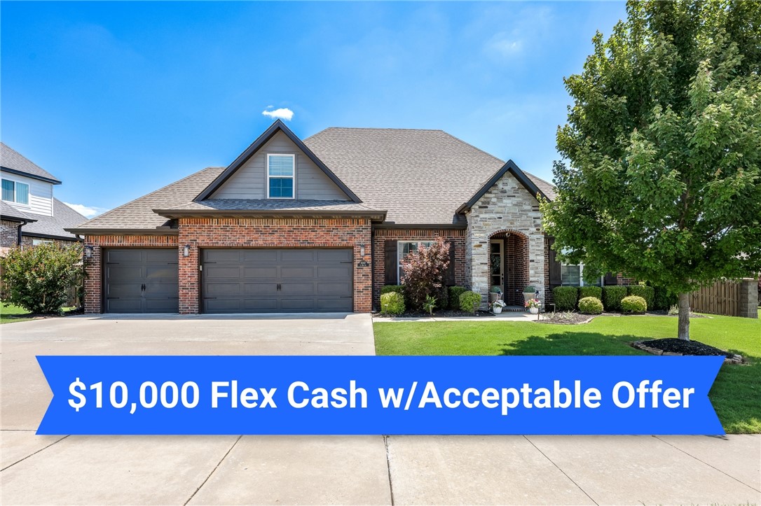 Seller offering $10,000 towards buyer's closing costs or rate buy down with accepable offer! Beautifully maintained Cross Creek home situated on a desirable corner lot! Built in 2017, this spacious home offers 4 bedrooms, 3 full baths, a formal dining room, dedicated office, and a large upstairs bonus room that could easily serve as a 5th bedroom. The flexible floor plan features the primary suite and an additional bedroom on the main level, perfect for guests or multi-generational living.  Inside, you'll find beautiful wood floors and a dreamy primary bath designed for comfort and relaxation. Additional upgrades include epoxy garage floors, an in-ground storm shelter, and a recirculating heat pump that provides instant hot water. Step outside to enjoy the covered back patio complete with a built-in grill, fire pit, and sprinkler system for easy lawn maintenance. Located within walking or biking distance to the neighborhood pool, park, and trails!
