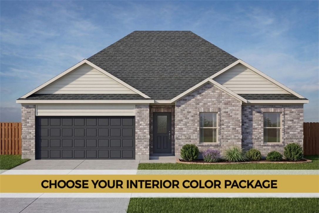 Choose your colors and finishes!! Completion date of Sept. 30th! Welcome to Savannah Park, Highfill's newest community! The “Sullivan” Plan offers 3 BD, 2 BA, and thoughtfully designed living spaces featuring vaulted ceilings and LVP flooring throughout - no carpet! Enjoy stylish finishes including quartz countertops, designer lighting, a modern floor to ceilings electric fireplace, and a covered back patio. The primary suite is designed with comfort in mind, featuring an oversized vanity, walk-in closet, and a floor-to-ceiling tiled walk-in shower. This home provides plenty of outdoor space to enjoy summer evenings & weekend gatherings. Additional standard upgrades include impact-resistant roof shingles, insulated garage walls and garage doors, 2-in faux wood blinds, and a full home guttering system. You'll enjoy easy access to nearby restaurants, coffee shops, & everyday conveniences. Just 7 min from XNA Airport, 15 min to Cave Springs, and less than 30 min to Walmart Home Office.
