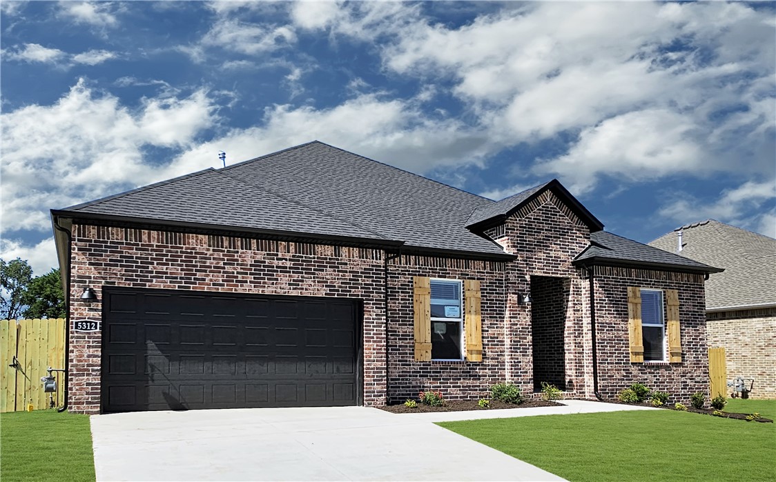 Gorgeous Garland plan in Noah’s Landing in Springdale, AR! These homes create a welcoming and comforting environment with open floorplans, an electric fireplace with a poplar mantle in the living room, and LVP throughout single-story homes. In the kitchen, you will find a gas range, quartz countertops, and 42’’ cabinets! The primary ensuite features quartz countertops, tile flooring, a walk-in shower with tile walls, and a freestanding tub! Each bedroom and the living room will have a ceiling fan. These homes will feature 4-sides brick with Hardie® siding (per plan), and a covered back patio (per plan) and a landscape package. You will enjoy the programmable thermostat that allows you to control your environment with the touch of a button! Taxes and parcel TBD. Taxes and HOA dues are approximate.