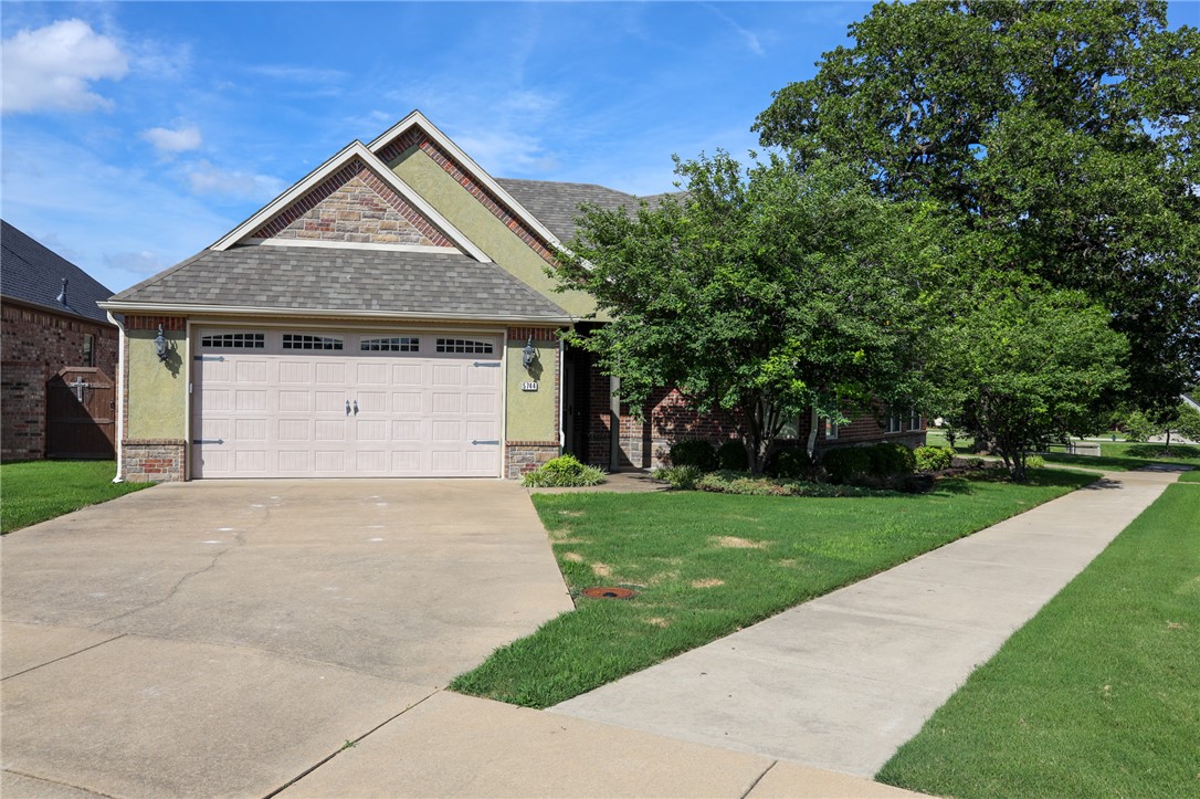 Beautiful home in a 55+ neighborhood on a cul-de-sac. New roof, one year old. Glass storm door at entrance, large open living room, kitchen, and dining area. Two-sided fireplace to the living room and sunroom. Built-in entertainment center in living room. Fabric pull-down shades. Surround sound system. Laundry room is a safe room. Primary bath "safe step" bath/shower/whrilpool combo, granite countertops. Refrigerator, washer & dryer stay.