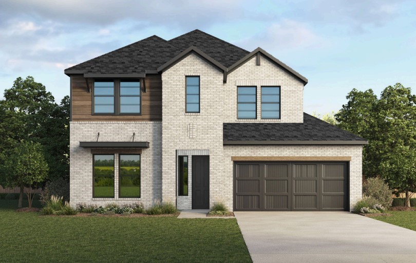 The Daisy plan in Morning Star in Bentonville, AR! In Morning Star, you will discover the epitome of luxury in the heart of NWA! This plan offers 5 bedrooms, 3 bathrooms, and an upstairs game room! Each home features a beautiful modern electric fireplace in the living room, and ceiling fans in all bedrooms, the living room and game room (per plan). You will find engineered wood flooring throughout the first floor with tile flooring in bathrooms; two-story plans will have carpet in all upstairs bedrooms and common areas. The kitchen has beautiful quartz countertops, gas range and black fixtures and cabinet pulls. The primary ensuite features a walk-in shower, freestanding tub, and tile flooring. The exterior of these homes will have 4-sides brick with Hardie® siding (per plan). Each home will have a lovely covered back patio! Address and street name subject to change. Taxes and Parcel # TBD. HOA will have a $100 cap fee.