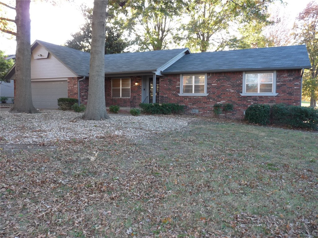 A very well-maintained house in good condition in a peaceful neighborhood on a quiet, tree-lined street.  2016 updates include new flooring, new paint, new roof, new gutters, chimney cleaned and sealed. Features include single level, open floor plan, wood burning fireplace, covered deck, covered porch, several huge shade trees, fenced yard and a bonus room that could be used for formal dining, office or second living area. Pets negotiable.  No smoking permitted inside the house. Refrigerator included.