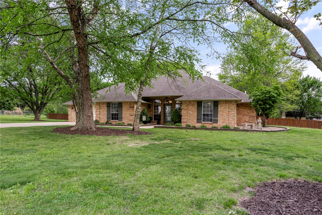 Back on the market due to No fault of the seller! Come home to this meticulously maintained home on a peaceful 1.091 acre lot with mature trees and beautiful landscaping all around. The home features both formal and informal spaces, making it perfect for entertaining.  The primary suite is an owners dream with a large bedroom, spacious bath with both a tub and walk-in shower, double vanities and a walk-in closet. The back porch is privacy fenced and landscaped to create a private oasis complete with a fountain. Beyond that is a larger fenced area with a storage bldg with 2 lofts for all your storage needs. The lot extends beyond the fence on the west side.  There’s also a temperature controlled room in the garage for additional storage. New roof installed in May!! This amazing home has so much to offer, you don’t want to miss it.