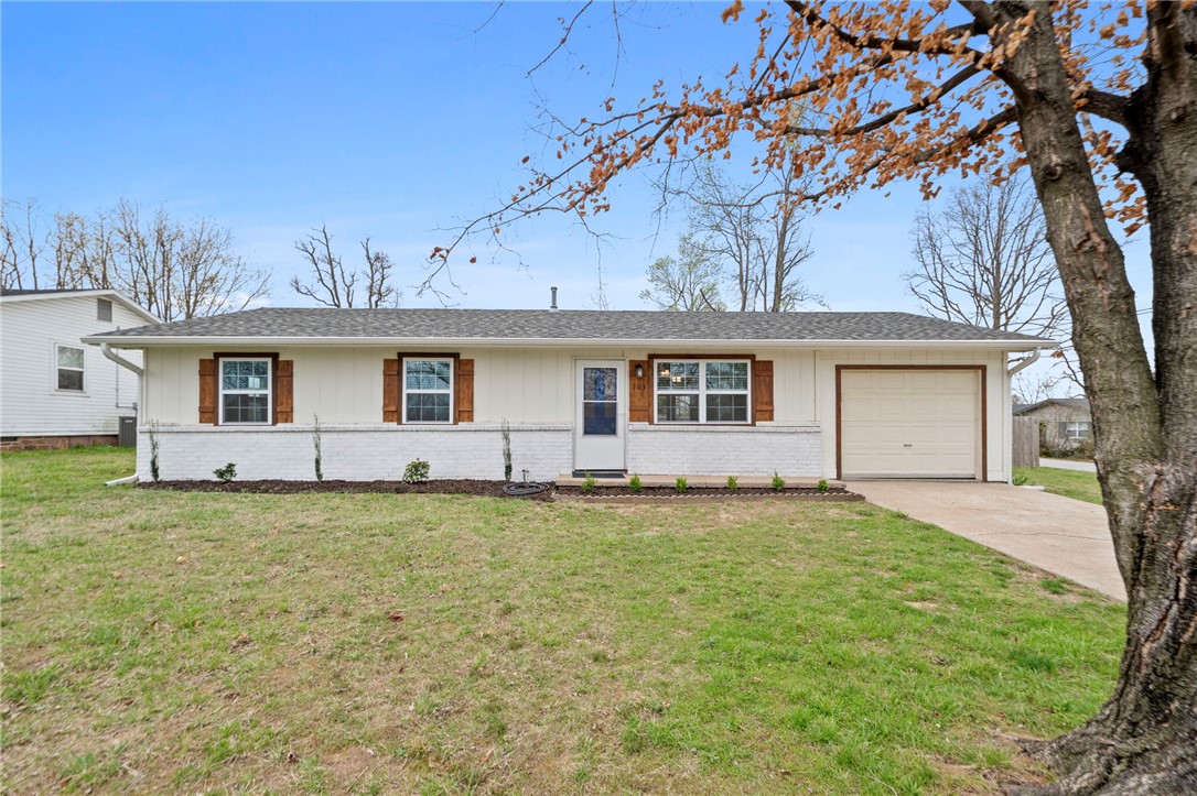 Rare downtown opportunity just steps from the Bentonville Square and Coler Mountain Bike Preserve! This updated single-level home offers a true walk-to-everything lifestyle for under $400K. Featuring 3 bedrooms, a renovated kitchen, and an easy, functional layout, it’s perfect as a primary residence, short-term rental, or long-term investment. Major updates include a new roof, HVAC, and water heater for peace of mind. Situated on a spacious corner lot with a fully fenced, level backyard—ideal for entertaining or pets. Enjoy quick access to the Razorback Greenway, The Momentary, top dining, Walton Blvd, and I-49. Priced well below downtown average per square foot, this is a rare chance to own in Bentonville’s highly desirable 72712 zip code.