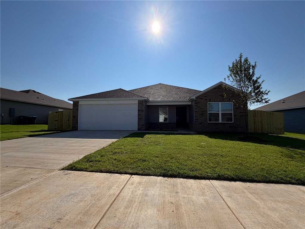 NEW CONSTRUCTION in Pea Ridge!!! 4 bedroom 2 bath home with split floor plan. Kitchen has granite counters, pantry all appliances including refrigerator. Primary suite has double sinks and large walk in closet. Large fenced back yard.