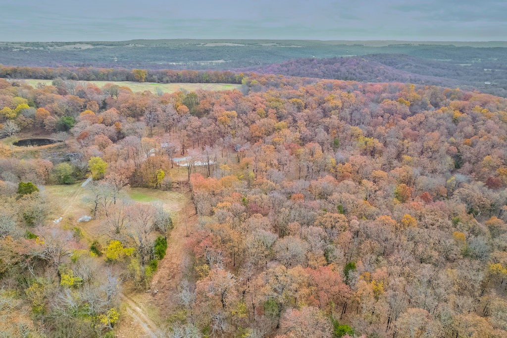 Amazing opportunity to own your very own piece of paradise! Fully remodeled 30 X 24 shop house is fully insulated with electric, water and septic. Natural gas well connected to shop ensures no bill for heat. Full eat-in kitchen, large game room / parking area with full bathroom. Wonderful open deck space to enjoy the beautiful wooded views and serene setting. Outbuildings provide storage space. Deep pond on property is already stocked with bass and ready for you to fish. Approx. 15 acres of pasture with multiple food plots for deer, dove and other wild game. Everything is set up for you to simply enjoy! Less than 5 minutes to town but all the seclusion one could ask for. Come take a look today!