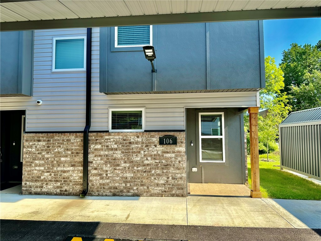 Conveniently located near the University of Arkansas, shopping, trails, I-49, and all that Northwest Arkansas has to offer! This 2-bedroom, 2.5-bath home features a 2-car garage and a spacious main level with a living area, kitchen, laundry, and half bath. Both bedrooms are located upstairs and include private bathrooms for added comfort. The home features LVP flooring in the main areas, carpeted stairs and bedrooms, and ceiling fans throughout. The kitchen includes stainless steel appliances, with a refrigerator and full-size washer and dryer included. Conveniently located along the UA bus route 35.**NO PETS - LAWNCARE PROVIDE**
