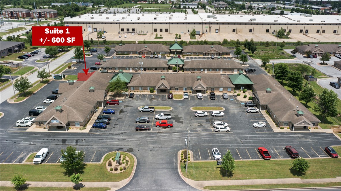 Turn key office space - all utilities on when tenant moves in, landlord pays directly. All a tenant has to do is bring their belongings and turn on their internet and phone. +/- 600 SF space with a reception area, private office, a private restroom, and a kitchenette/break room. Electric, gas, water, landscaping, dumpsters, and parking lots are all paid for and cared by the landlord and property management. This office park is in very nice condition and well-kept. There is ample parking on-site and ample opportunity for tenants to have signage both on marquees and on the buildings and doors into the suites. This office park is in the heart of Bentonville just 5 minutes from Downtown Bentonville or the new Walmart Home Office. 15 minutes to the XNA airport. There is an $80/1,000 SF monthly charge for utilities.