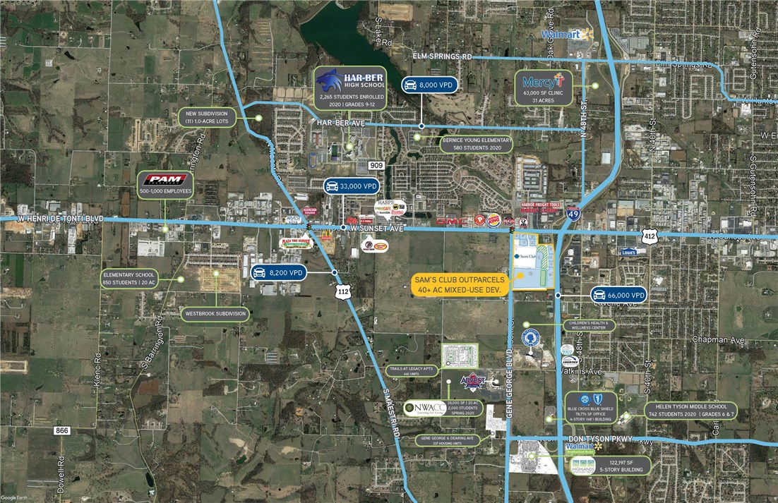 Hwy 412 & S 56th St Lt Split - Land