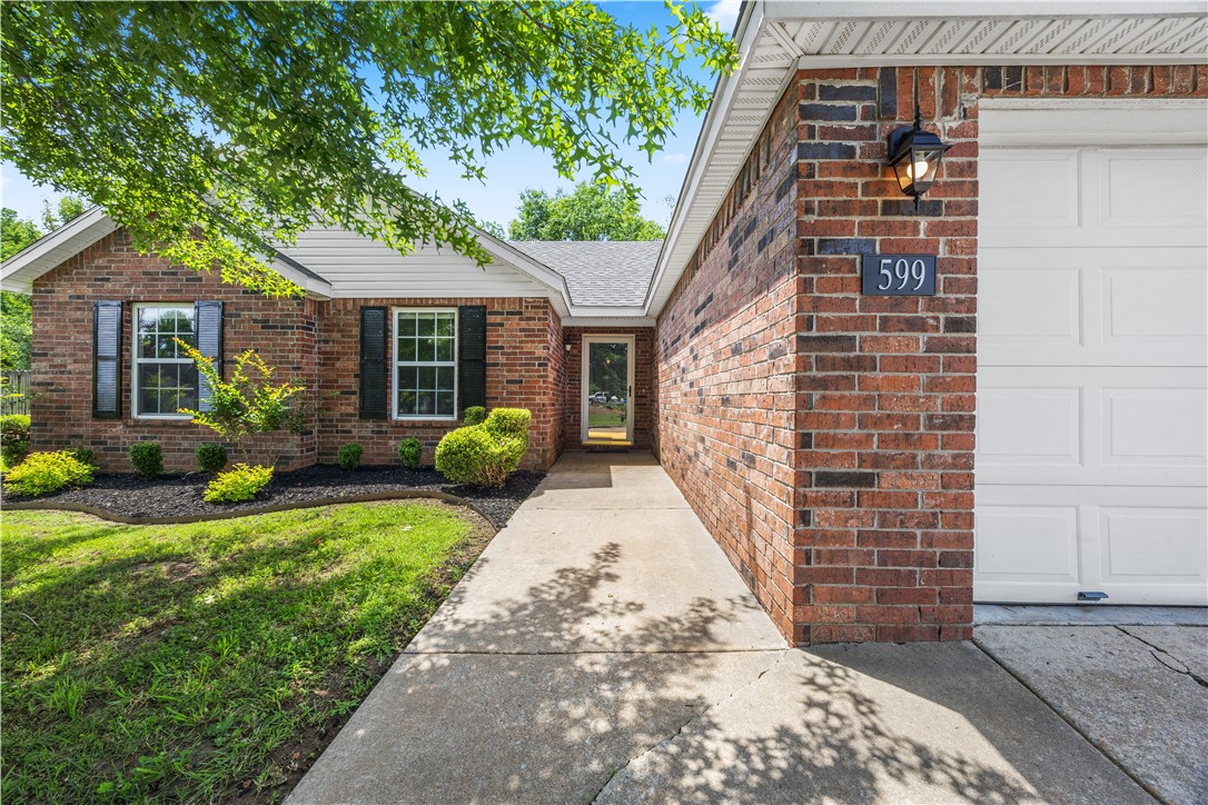 If you're looking for a comfortable and affordable home near Fayetteville, look no further! This charming home is only 15 minutes from U of A, and less than a mile from Elkins public schools! Beautifully updated home offering 3 bedrooms, 2 baths, and 1,347 sq ft of comfortable living space. Built in 2003 and refreshed with new architectural shingles (2024), fresh interior paint, new carpet, LVP flooring, light fixtures, light switches, and electrical outlets in 2023. Large backyard with fresh landscaping. Plenty of room for pets and gardening. Peach and nectarine tree planted in the backyard.
