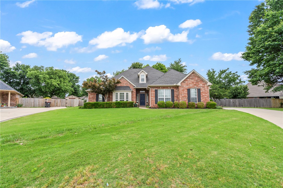Welcome to 4294 Kingsbury Cove in the highly desirable Windsor neighborhood of North Springdale! This beautifully maintained 4-bedroom, 3.5-bath home offers 2,857 square feet of comfortable living space on a spacious .42-acre cul-de-sac lot. Freshly painted throughout in a timeless neutral color palette, this move-in ready home is ready for its next chapter. The thoughtful floor plan features all bedrooms on the main level, while a large bonus room and full bath upstairs provide the perfect space for guests, a game room, home office, or media room. Outside, you'll love the oversized backyard with room to play, entertain, garden, or create the outdoor retreat of your dreams. Enjoy relaxing on the covered patio or additional side patio while taking in the peaceful setting. The side-entry 2-car garage adds curb appeal, and the location can't be beat—just minutes from I-49, shopping, dining, schools, and the Razorback Greenway trail system. Homes in Windsor are always in demand—schedule your private showing today!