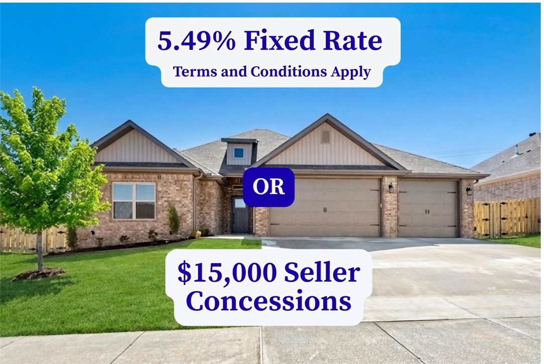 Presold selections available. The Sheffield is an open floor plan with three bedrooms and 2.5 bathrooms. It is perfect for spending quality time with your loved ones. The kitchen's custom cabinets, granite countertops, and stainless steel appliances are fantastic things about this home. It has a 3-car garage, fence, gutters, and a covered patio! Pictures are of a similar plan and finish. Taxes are based on land only. The builder is offering $15,000 toward closing costs or 5.49%  rate buydown. Preferred lender incentives available.