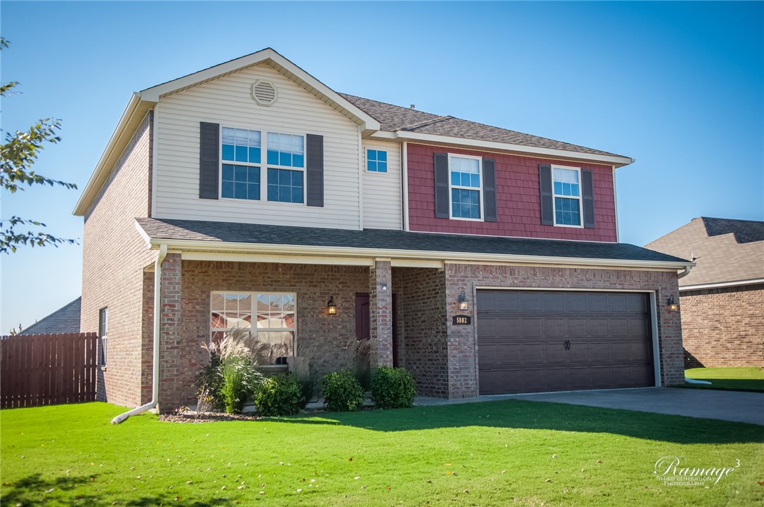 Established community with easy access to I-49. Bike Train to Janie Darr Elementary: Top 10% for highest student achievement in AR. Open floor plan. Large corner lot, big backyard. Media room equipped with large screen. OPTIMA projector and ONYKO Surround Sound system. Includes refrigerator, and storage building.