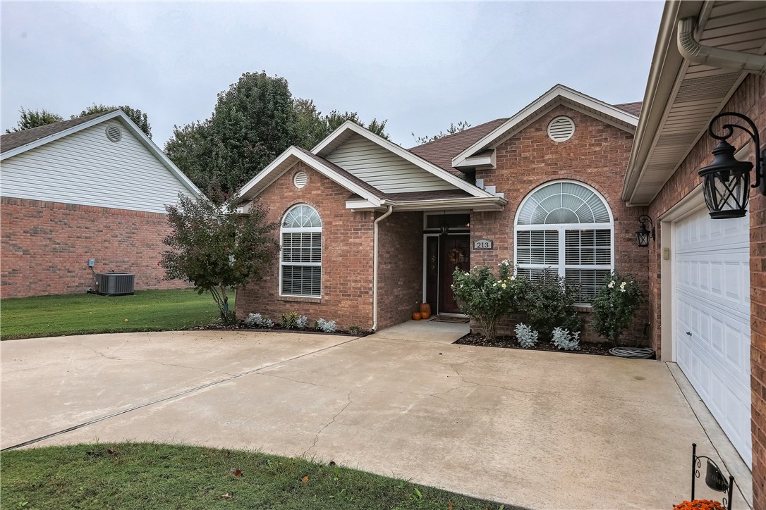 Great curb appeal and move in ready with updates to include, hot water heater & HVAC in 2014. Side entry garage, fully landscaped yard with mature trees, sink in utility, full guttering, French door to deck and more. Your backyard is private with no house behind the fence! Roof replaced in 2007.