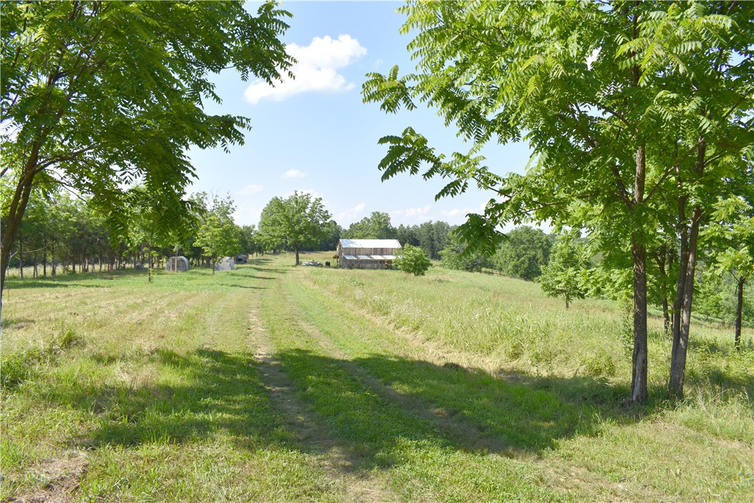 Escape to the Ozarks with this unique 38.99-acre turn-key hobby farm offering income potential, breathtaking views, and endless possibilities. The property features a charming 1BR/1BA cottage with an eat-in kitchen, propane cooktop, on-demand hot water, mini-split HVAC, and walk-in shower. Approximately 60% of the acreage is open pasture with the balance wooded, providing excellent privacy, wildlife habitat, and recreation opportunities. Improvements include a 36'x40' barn under construction with a 16'x40' loft designed for future living quarters, 20'x30' metal shop with concrete floor and roll-up door, root cellar, sheep barn, chicken pens, orchard, large garden, hay field, cross-fencing creating 3 separate pastures, and 2 ponds. Orchard includes peach, apple, plum, pear, muscadine, and walnut. Approximately 220' of Hwy 27 frontage serves a 6-8 acre hay field that could offer future RV park potential. Fiber internet and rural water are available. Located just 14 miles from a Buffalo River access point.