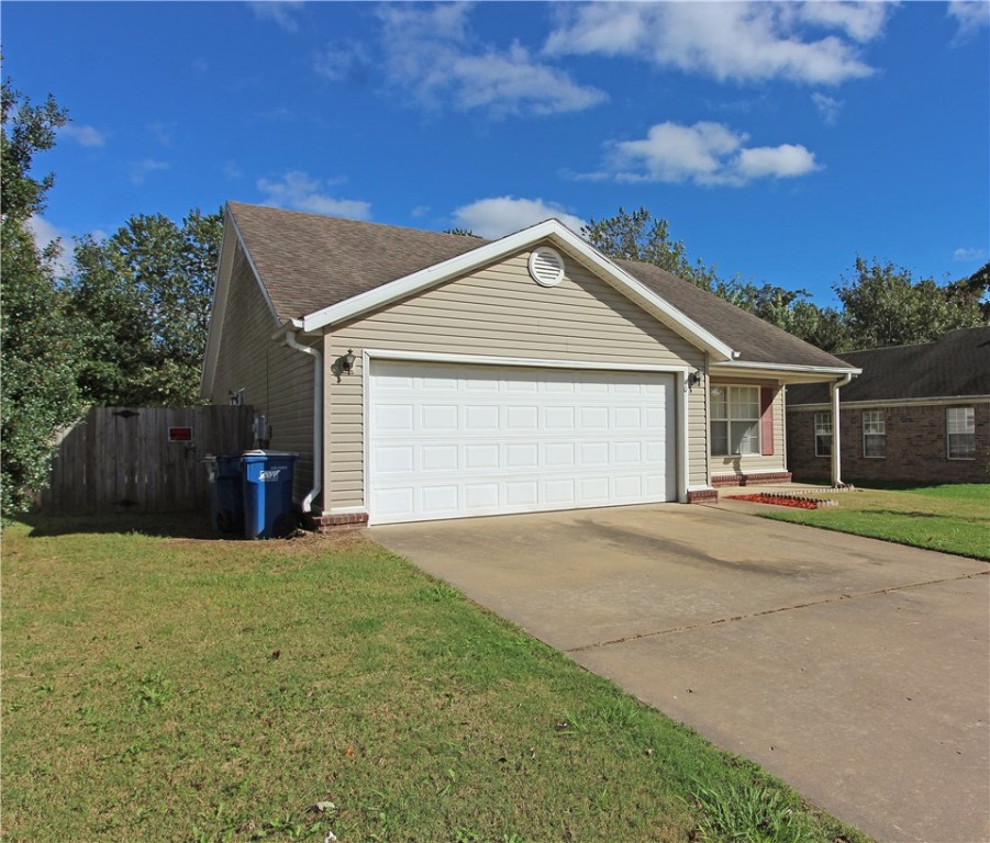 A 3 bedroom, 2 bath, 2 car garage. Vinyl flooring in main areas and carpets in bedrooms. Eat in kitchen to enjoy and nice large back yard for privacy. Pets negotiable with additional deposit and rent. Vacant.