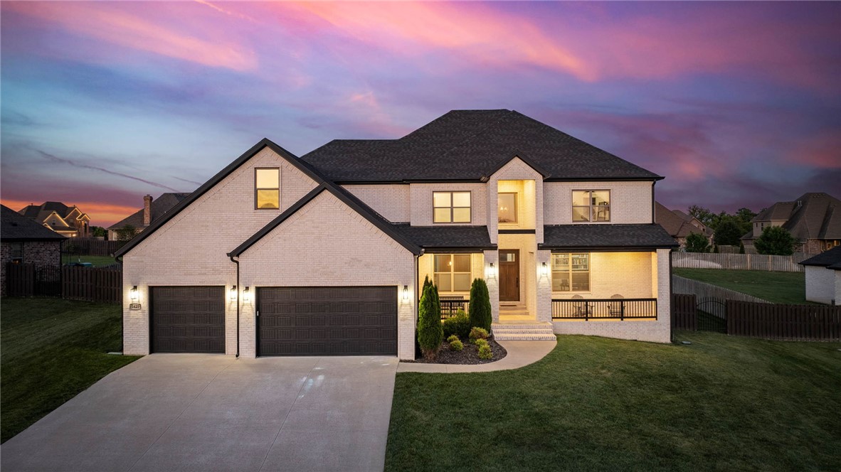 Built in 2021, this move-in ready home features a rare private backyard sports court, 6 bedrooms, 4.5 baths, and an oversized 3-car garage on a flat 0.49-acre lot offering space, functionality, and lifestyle in the heart of Northwest Arkansas. Located in Centerton’s premier Tuscany subdivision within the Bentonville School District, residents enjoy a pool, fitness center, clubhouse, basketball courts, and quick access to Downtown Bentonville and I-49. Designed with a split floor plan, the main level features a luxurious primary suite, guest suite with private bath, office with custom built-ins, safe room/storm shelter, and open-concept living spaces filled with natural light. The living room showcases soaring 2-story cathedral ceilings and a floor-to-ceiling wood-burning brick fireplace flowing into the kitchen with center island, double ovens, gas cooktop, walk-in pantry, and abundant storage. Upstairs offers 4 additional bedrooms, 2 full baths, bonus room, and walk-in storage. $6K Lender Credit.