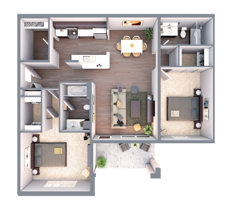 Affordable luxury living in the perfect location. The Maddox in Centerton has a 24/7 private gym, in-ground pool, dog park & dog spa, a gated community and more. Plus if you move in before April 1st, you could get one month free rent!