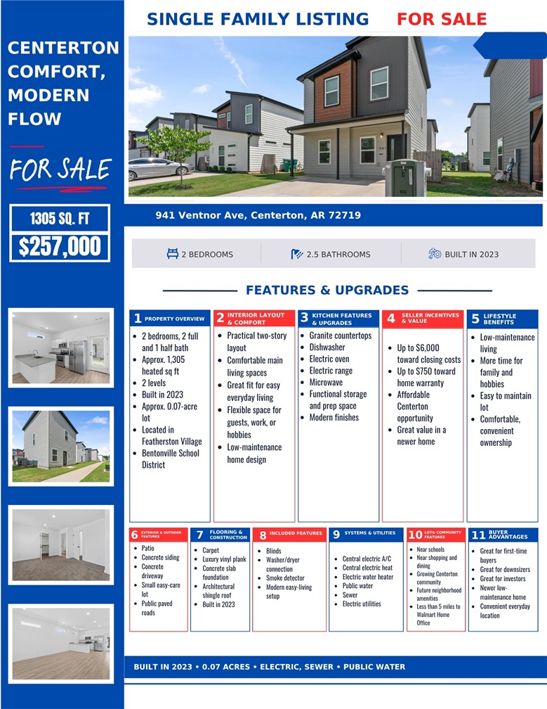 FEATHERSTON VILLAGE PH 1-CENTERTON - Residential