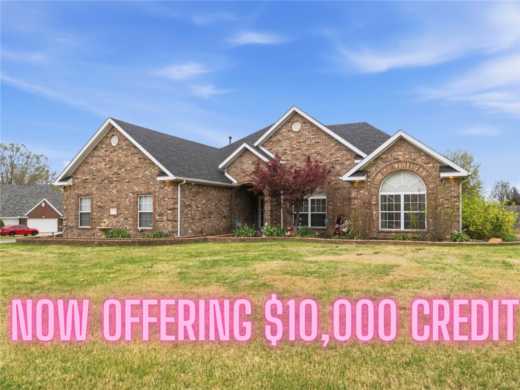 Must see house with a price you can't pass up, plus 10k credit to the Buyer at closing! Farmington schools, Fayetteville address! All major items are newer; new roof(2024), newer HVAC(2024), water heater (2026), pool heater(2026), wood look tile floors, updated appliances, many exterior outlets, lighting & central vac to name a few. 3 spacious bedrooms, office/craft room & game room plus a backyard entertainers dream, featuring a large covered patio, covered grilling area & dining space with a tv out back. Surrounding the in-ground heated pool is more lounge space, with low maintenance rock beds & a cozy sitting area by the brick fireplace. Already wired for a hot tub & so much more on a large corner lot with oversized garage & extended driveway. Thoughtfully designed layout, ample indoor & outdoor space, this home has it all, including 2 pool vacs & all supplies . Close to the UofA, Farmington Schools, 15 mins to WRMC hospital, you'll find a variety of shopping, dining & other amenities not far away.