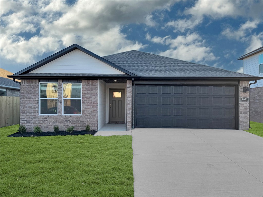 The Lovely Harris plan in The Element, in beautiful Fayetteville, AR! This home offers 4 bedrooms and 3 full bathrooms! Upon entering, you’ll find a spacious living room and kitchen open to a dining area! The kitchen boasts beautiful quartz countertops, a gas range, and pantry. The primary bedroom features an ensuite with quartz countertops with double sinks and a walk-in shower! This home will have LVP flooring throughout. The exterior will feature brick and Hardie® siding per plan and a covered patio per plan. Homes in this neighborhood are equipped with a programmable thermostat that allows you to effortlessly control your environment with the touch of a button. Landscape package! Garage Door opener! Taxes and parcel number TBD.