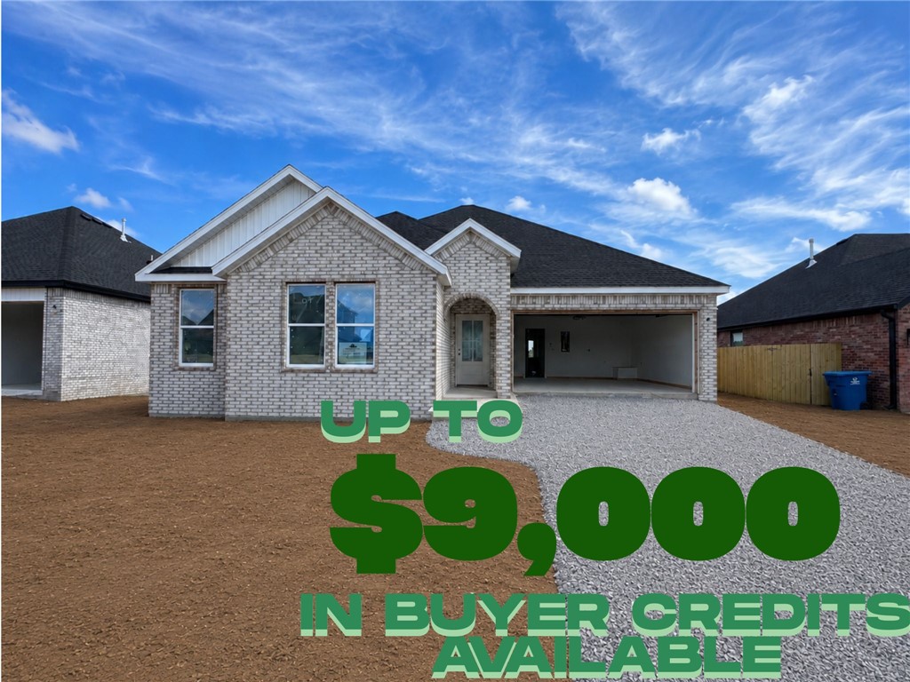 Discover the Spiegel floor plan in Walnut Grove, offering beautifully designed single-level living with 4 bedrooms, 2 bathrooms, and a versatile flex space to fit your lifestyle. Designed with both style and functionality in mind, this home features an open-concept layout accented by soaring vaulted ceilings with striking beam detail and a sleek electric fireplace.

The kitchen is thoughtfully designed for everyday living and entertaining, featuring custom soft-close cabinetry, a gas range with fully vented hood, built-in microwave, and a convenient pantry for added storage.

The primary suite offers a relaxing escape with a spa-inspired walk-in shower, dual vanity, and generous storage. Step outside to enjoy the covered back deck, complete with gas and internet connections—ideal for outdoor dining, hosting, or simply unwinding. Blinds, gutters, and privacy fencing are all included for added convenience and value.
