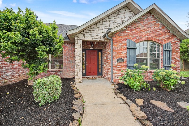 Beautiful one-level home featuring 4 bedrooms and 3 bathrooms in an ideal location close to the Community Center, schools, shopping, and restaurants. The spacious floor plan offers a combination living & dining area with hardwood floors, crown molding, & a cozy gas log fireplace. Fresh paint & new carpet in the bedrooms make this home move-in ready. The well-appointed kitchen includes an island, gas cooktop, granite countertops, bar seating, a breakfast area, &  adjoining sitting area. Enjoy outdoor living on the covered patio, & freshly stained deck overlooking the large privacy-fenced backyard.The primary suite features a walk-in closet, whirlpool tub, & walk-in shower. Additional highlights include central vacuum, 3 car garage with new insulated doors.   Neighborhood amenities include a community pool & playground. All ready for you to call home!