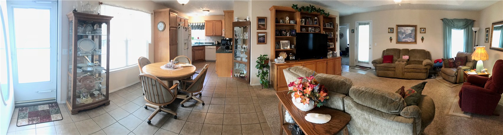 Fantastic 3 bedroom 2 bath home with a 2 car garage on an extra large lot! Open floor plan. Perfect for entertaining with open dining room, living room, and kitchen. Covered front porch and open patio in back! Split floor plan. The master suite features a walk in marble shower and a walk in closet! Separate laundry room. The huge back yard is chain link fenced and has a 10 x 16 storage building. Front of the house has maintenance free landscaping with a variety of flower bulbs! Amazing opportunity