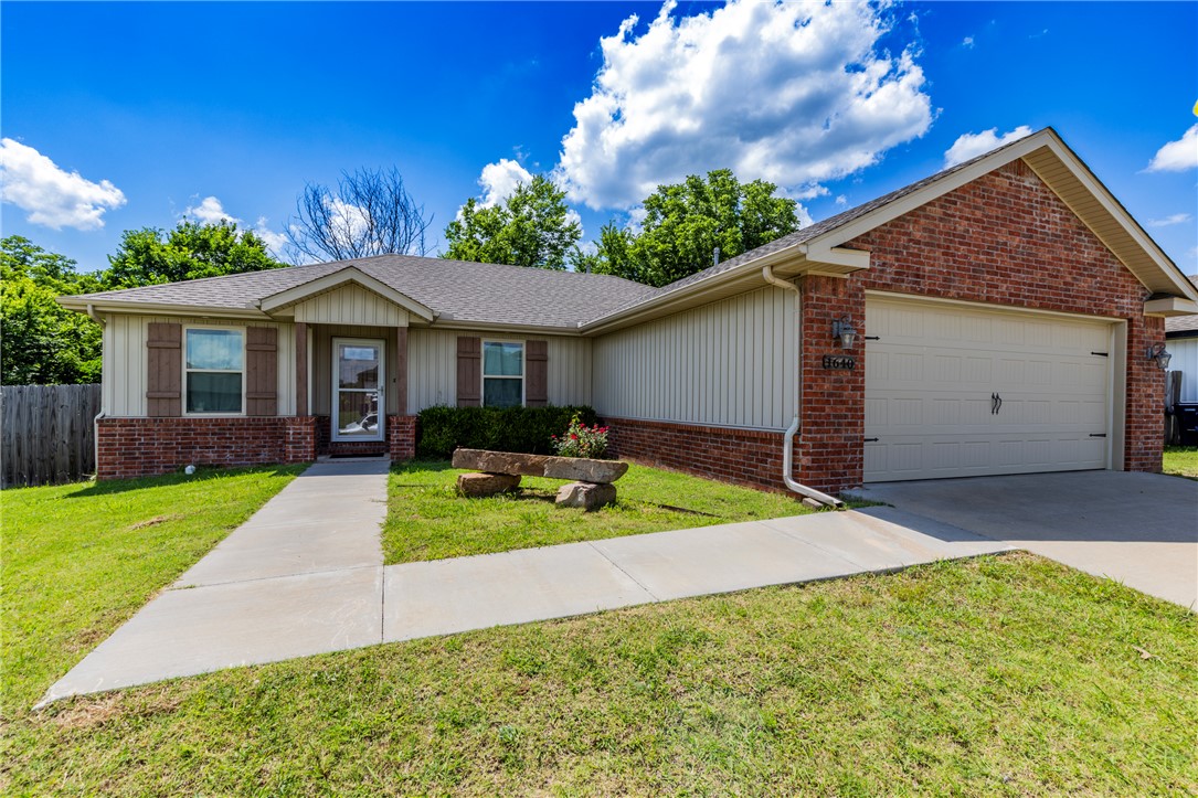 Welcome to 1640 Seattle Slew Street in Prairie Grove! This well-maintained 3-bedroom, 2-bath home offers 1,337 sq ft with an open-concept layout, split-bedroom design, granite countertops, stainless steel appliances, abundant cabinetry, breakfast bar, and durable hardwood-look and tile flooring throughout. The primary suite features a tray ceiling, private bath, and generous closet space. Enjoy a fenced backyard backing to Muddy Creek with mature trees, seasonal wildlife, and a peaceful natural setting. Located near downtown Prairie Grove, schools, parks, walking trails, shopping, dining, and Prairie Grove Battlefield State Park, with convenient access to Fayetteville and the University of Arkansas. Move-in ready with low-maintenance finishes and a functional floor plan. Probate proceedings are in progress and court approval may be required. Extended closing timeline anticipated, but this quality home in Northwest Arkansas location is well worth the wait.