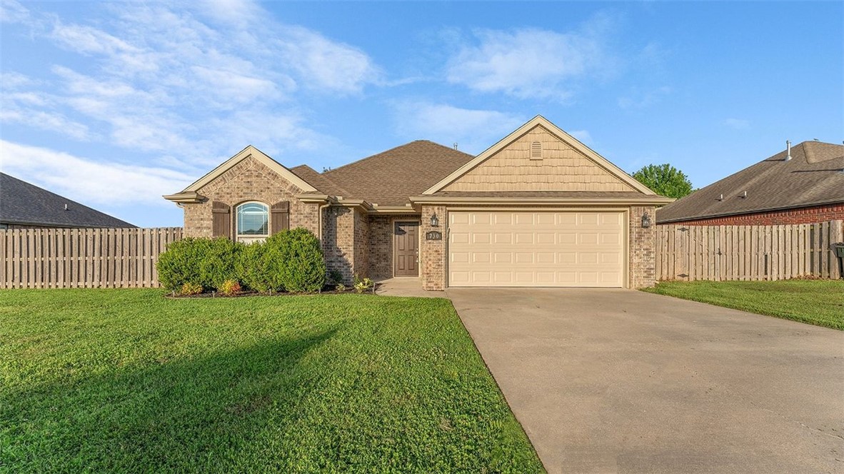 This three bedroom, two bath home has just been remodeled and ready for you to call your own.  Home features eat in kitchen, pantry, LVP throughout, and a split floorplan.  Back yard has a wood privacy fence for outdoor fun and a gas fireplace for those cool nights. In a well established neighborhood, Bentonville schools, close to shopping and dining.  Easy access to the airport, WM home office, and businesses without being in the middle of it.  Garage door was newly installed.