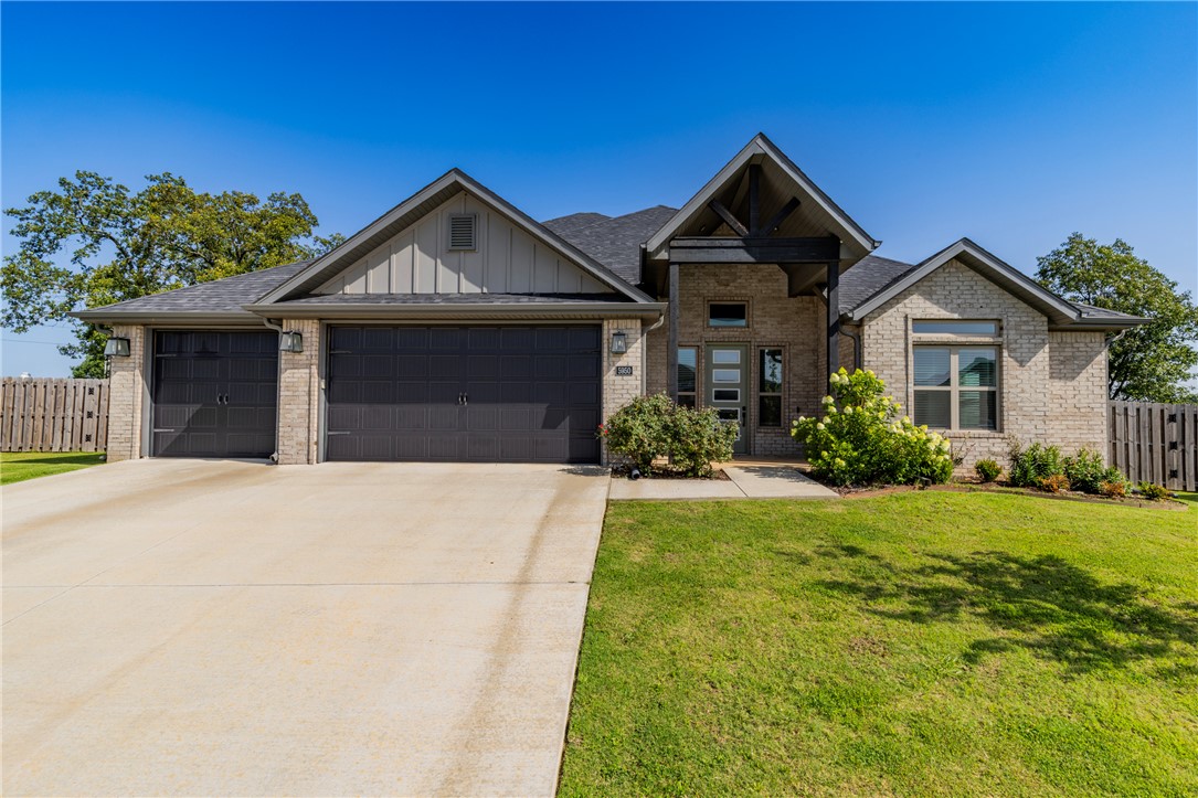 Sitting on a flat .46. acre lot in the heart of NWA is one exceptional home. 4 bed, 3.5 bath with bonus room, and 3 car garage....it has it all. There's not a room it doesn't have and it's fully move in ready. Double ovens in the kitchen with gas cook top, 1 fireplace in the living room and one on the patio. Zoned for all the desired Springdale schools, it's a winner. Just minutes away from both 112, I49, and Shaw Family Park makes it a dream for someone wanting to be close to all the action. The laundry room, primary suite bath and closet are magazine worthy.